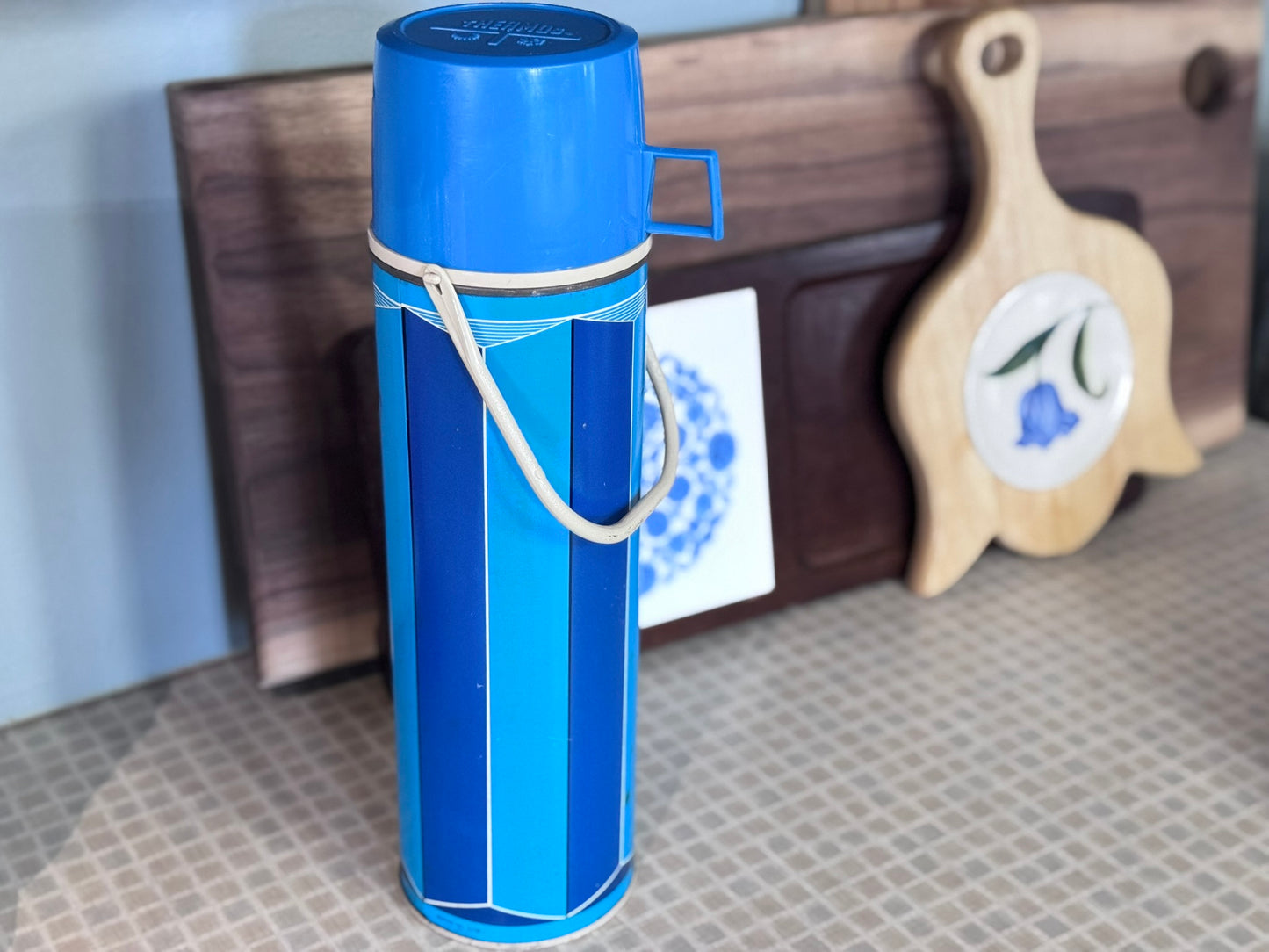 1974 King-Seeley Blue Block Thermos