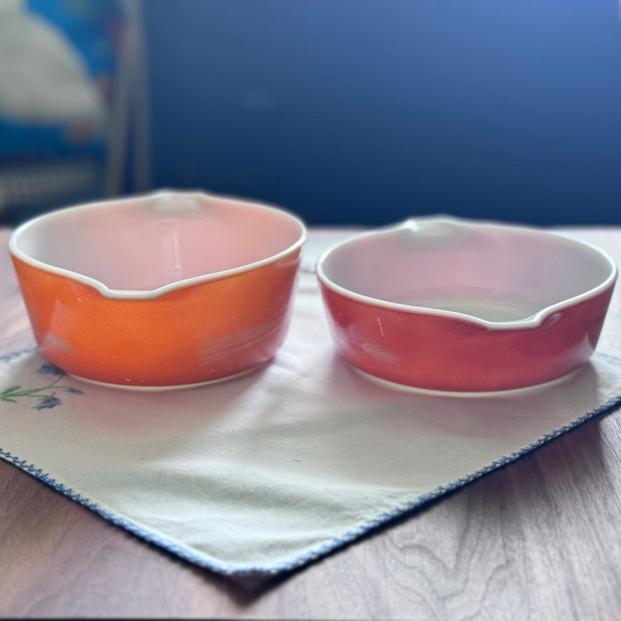 Pyrex Autumn Harvest Wheat Small Casserole Bowls
