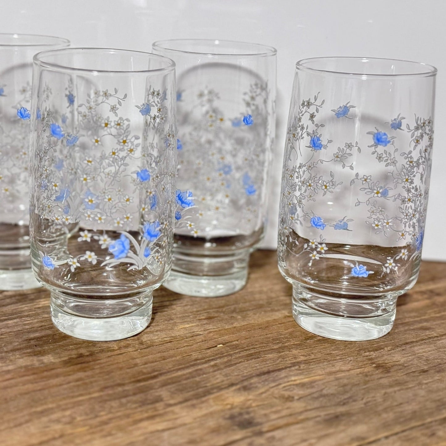 Arcoroc Floral Glasses