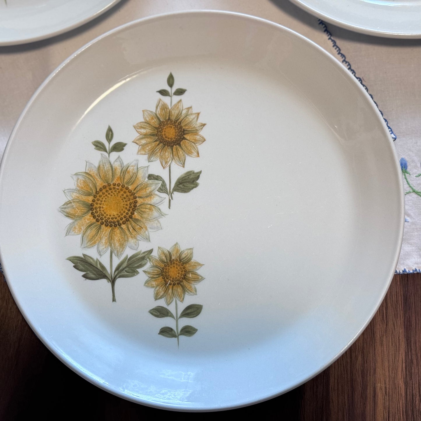 Johnson Brothers Sunflower Pattern Plates