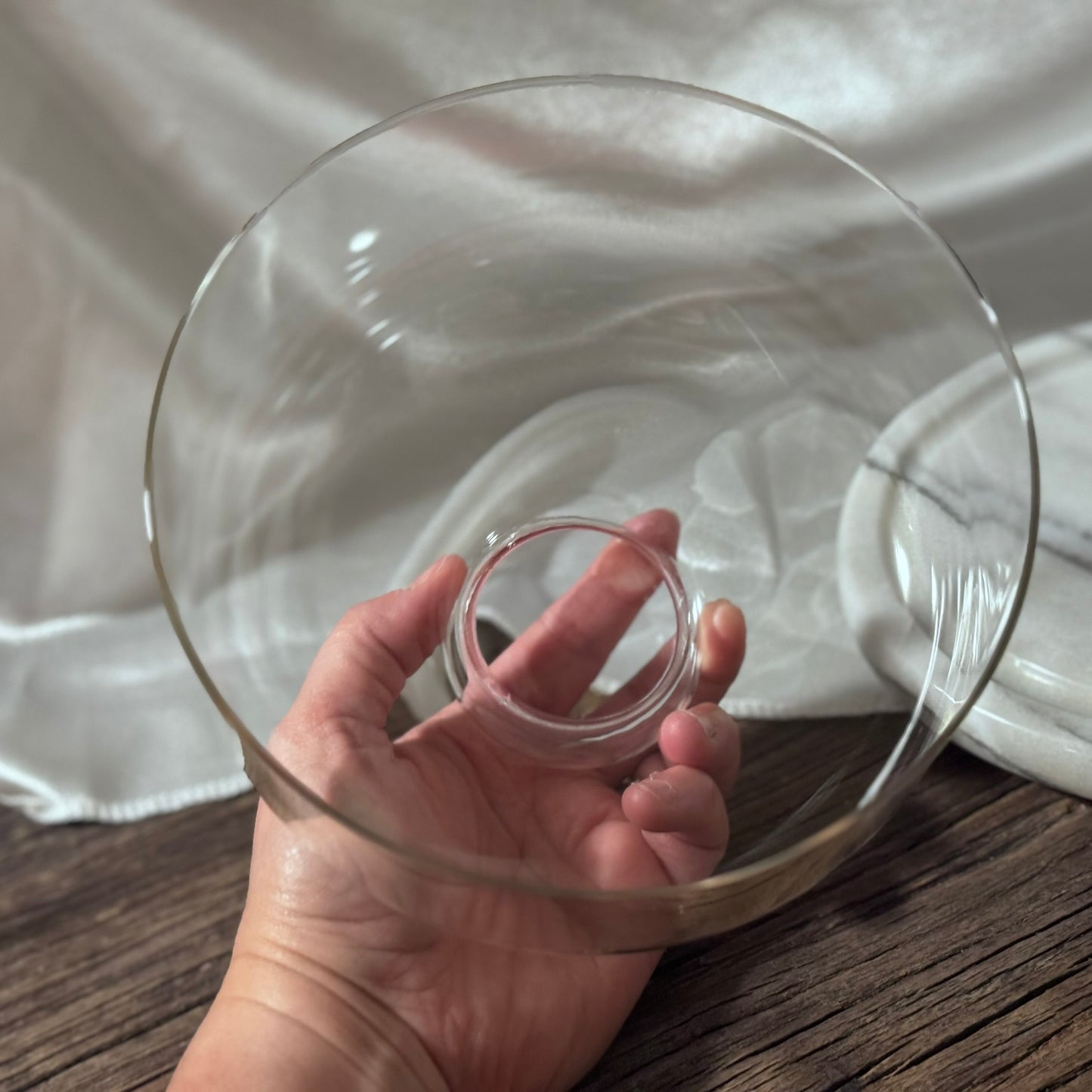 Marble Footed Cheeseboard/Cloche with Lid.