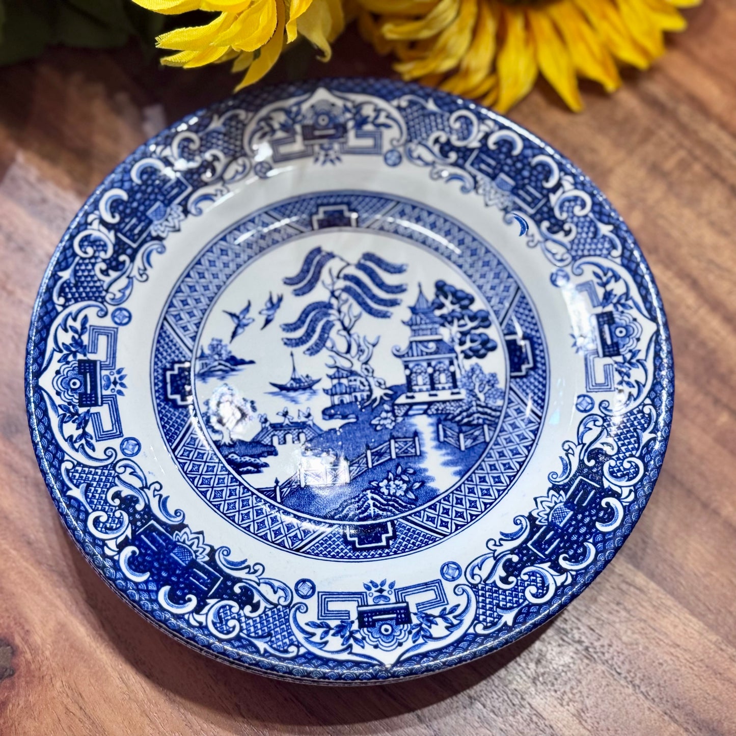 Staffordshire England Old Willow 7" Plates