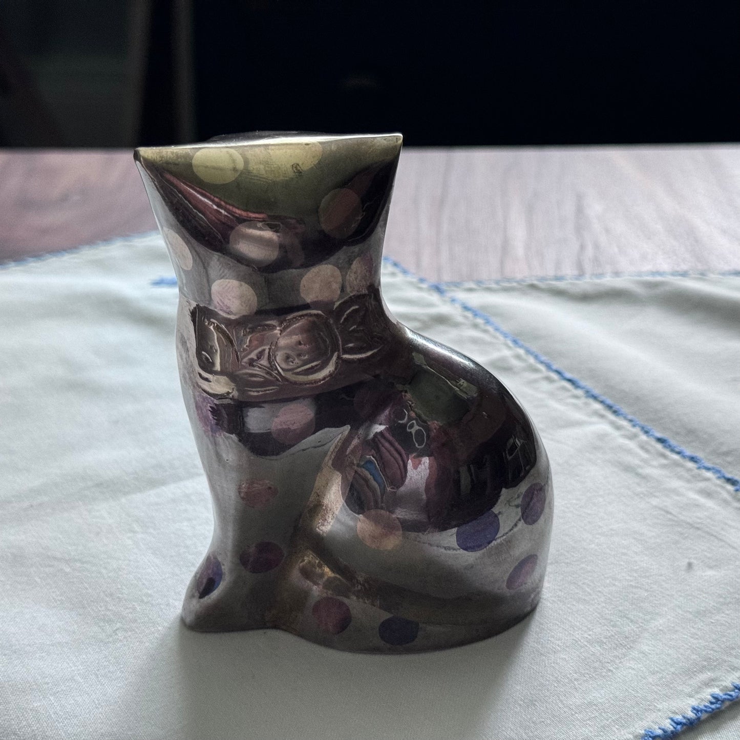 Pooka Dot Brass Cat