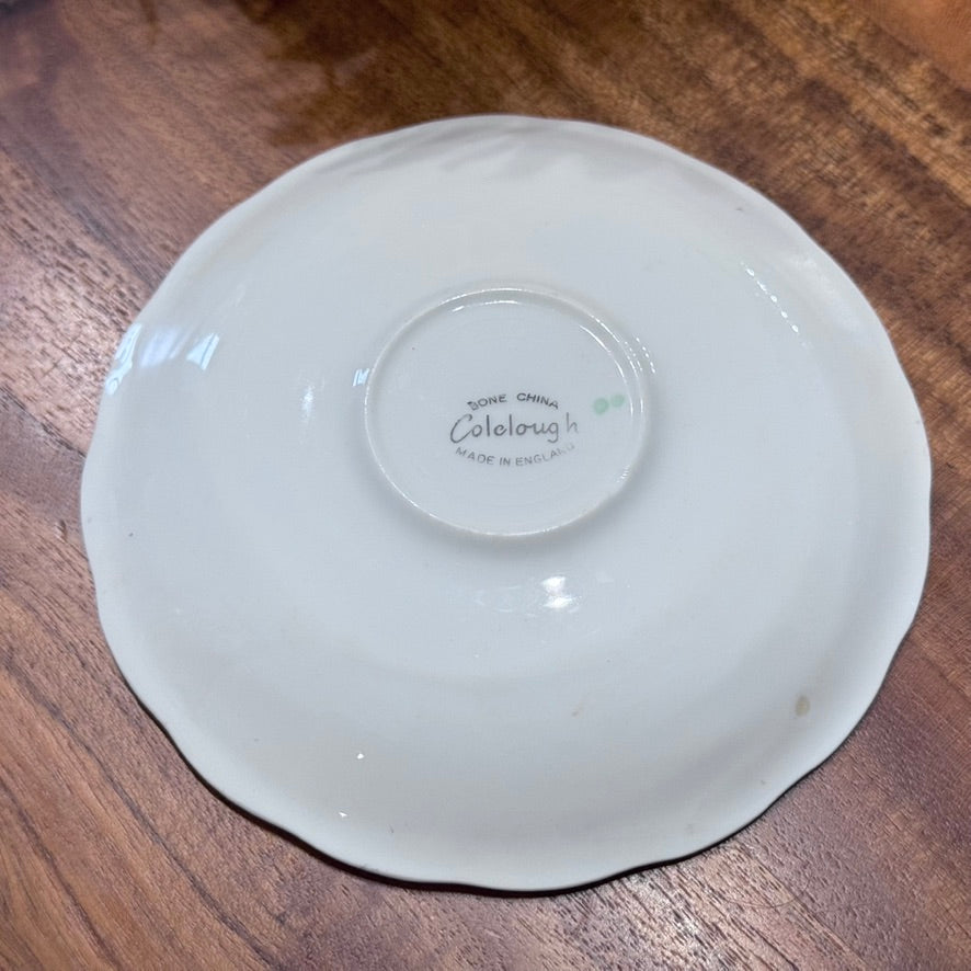 Colclough Gold Leaves on Mint Green Teacup & Saucer Set