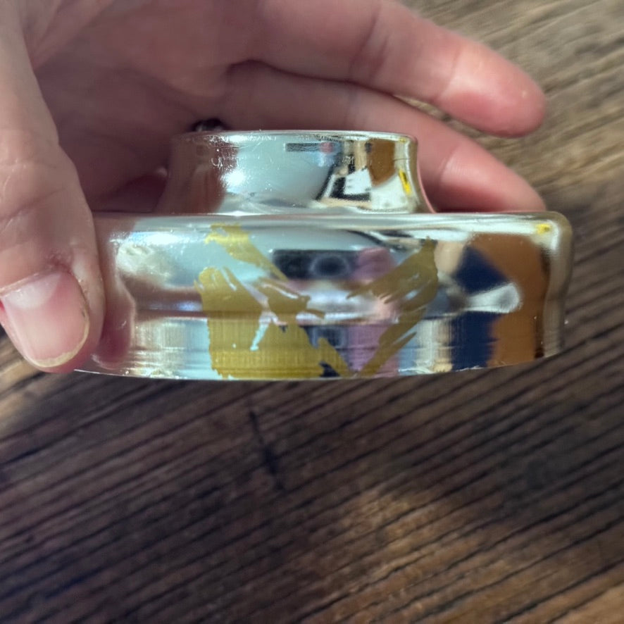 Irvinware Glass Art Deco Cocktail Shaker