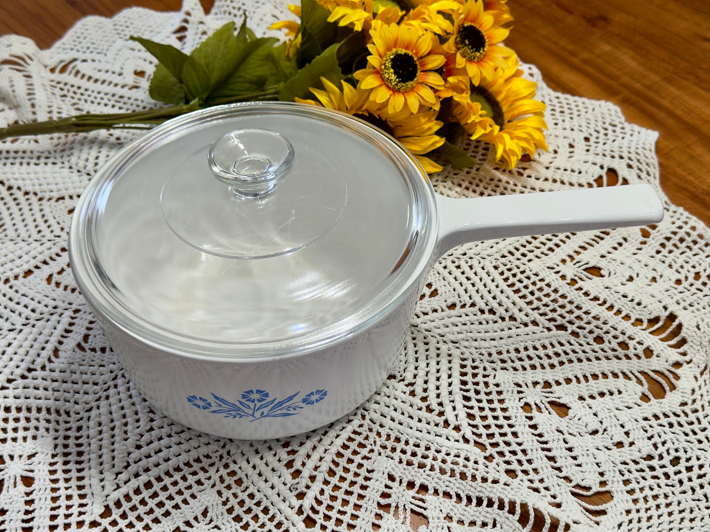 Corning Ware Blue Cornflower RANGETOPPERS