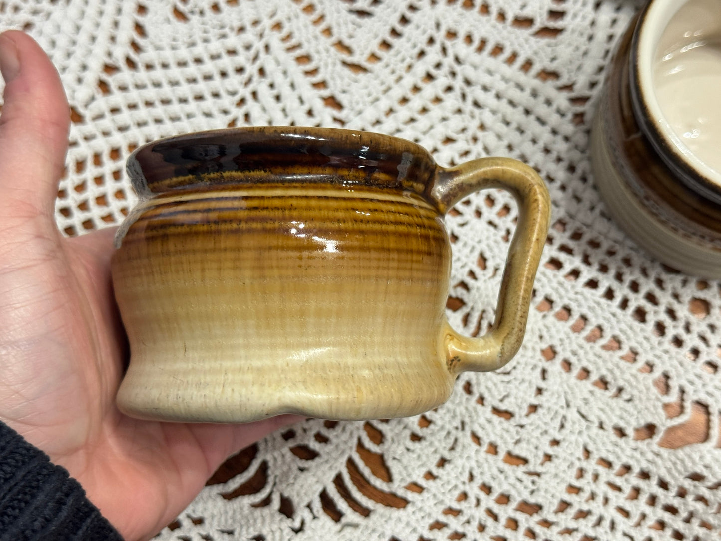 Beauceware Pottery Drip Glaze Tea Set