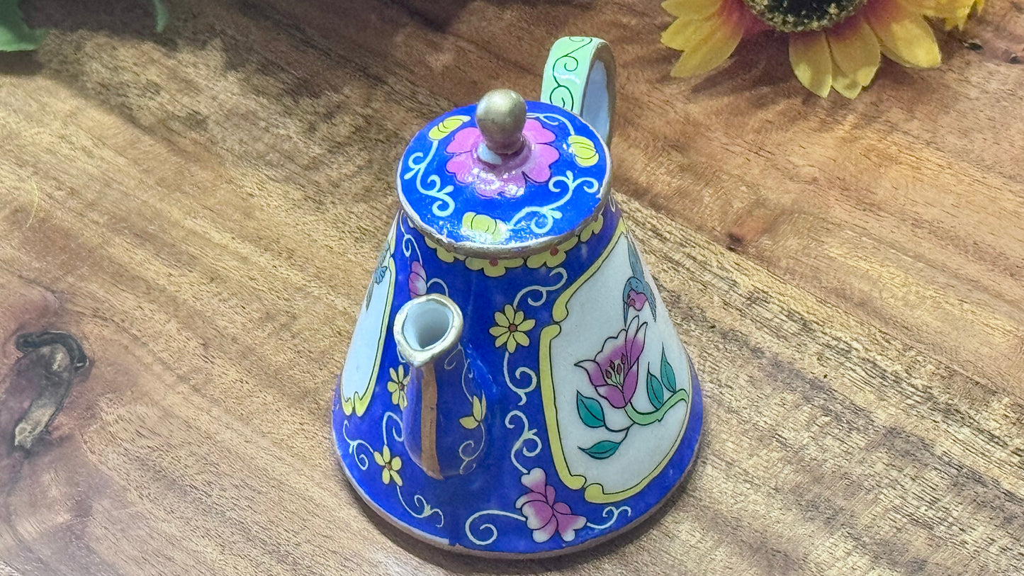 Mini Hummingbird Collectible Teapot