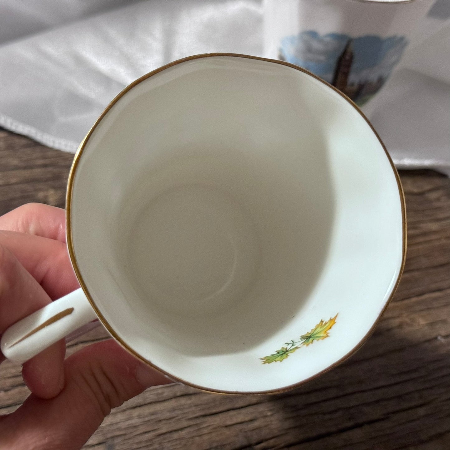Regency England 'Parliament Buildings Ottawa' Bone China Coffee Set