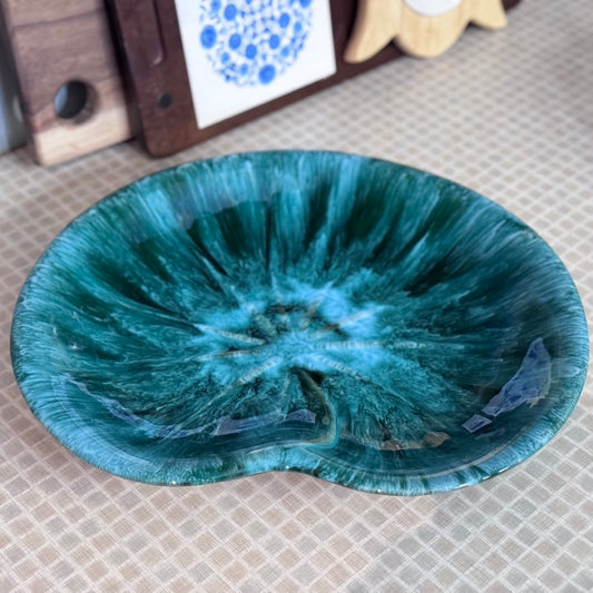 Blue Mountain Pottery Lily Pad/Tractor Seat Platter