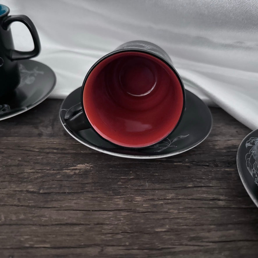 Crown Devon Harlequin Coffee Set