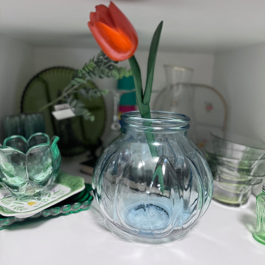 Blue Italian Glass Jar