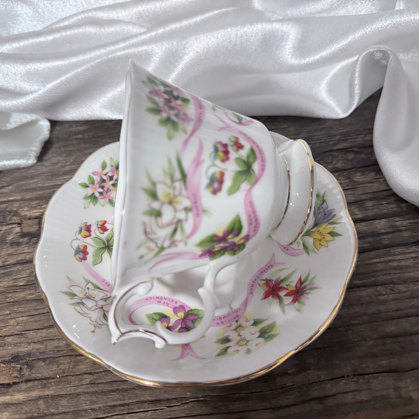 Royal Albert Canadian Emblems Teacup and Saucer