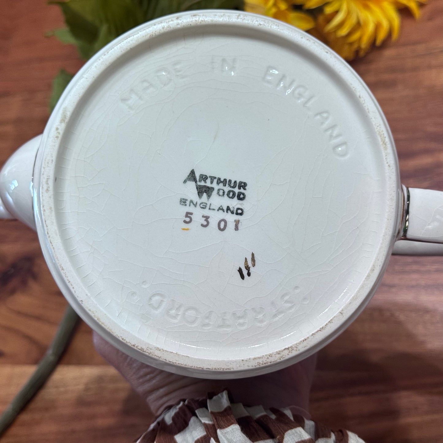 Arthur Wood #5301 Paisley Design Teapot