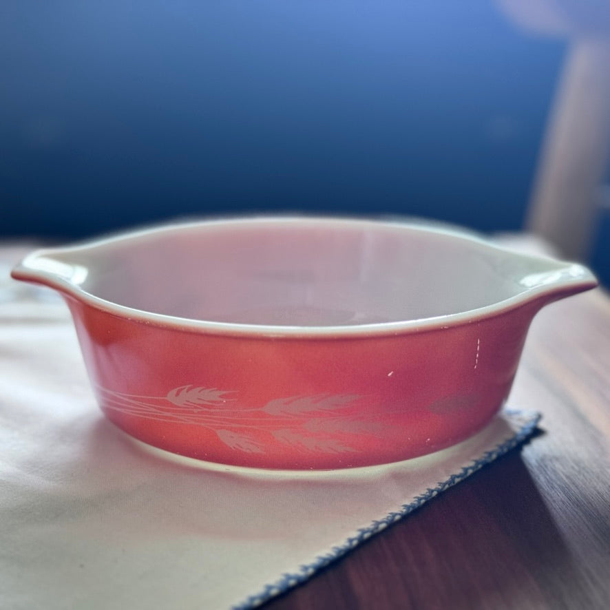 Pyrex Autumn Harvest Wheat Small Casserole Bowls
