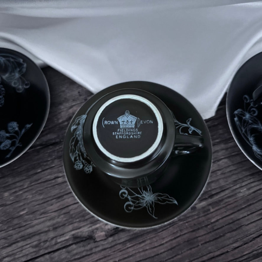 Crown Devon Harlequin Coffee Set