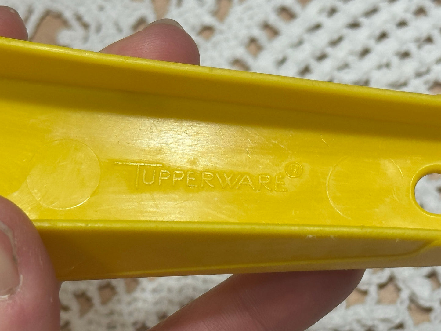 Large Yellow Tupperware 1523 Colander