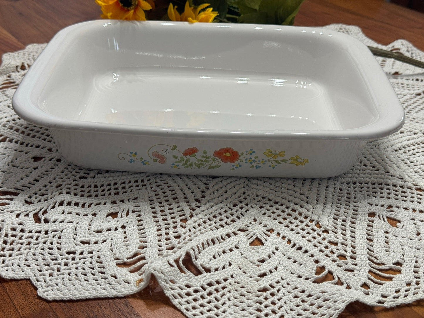Corning Ware A-21-B 'Spring Bouquet or Wildflower' Large Oven Roasting Dish