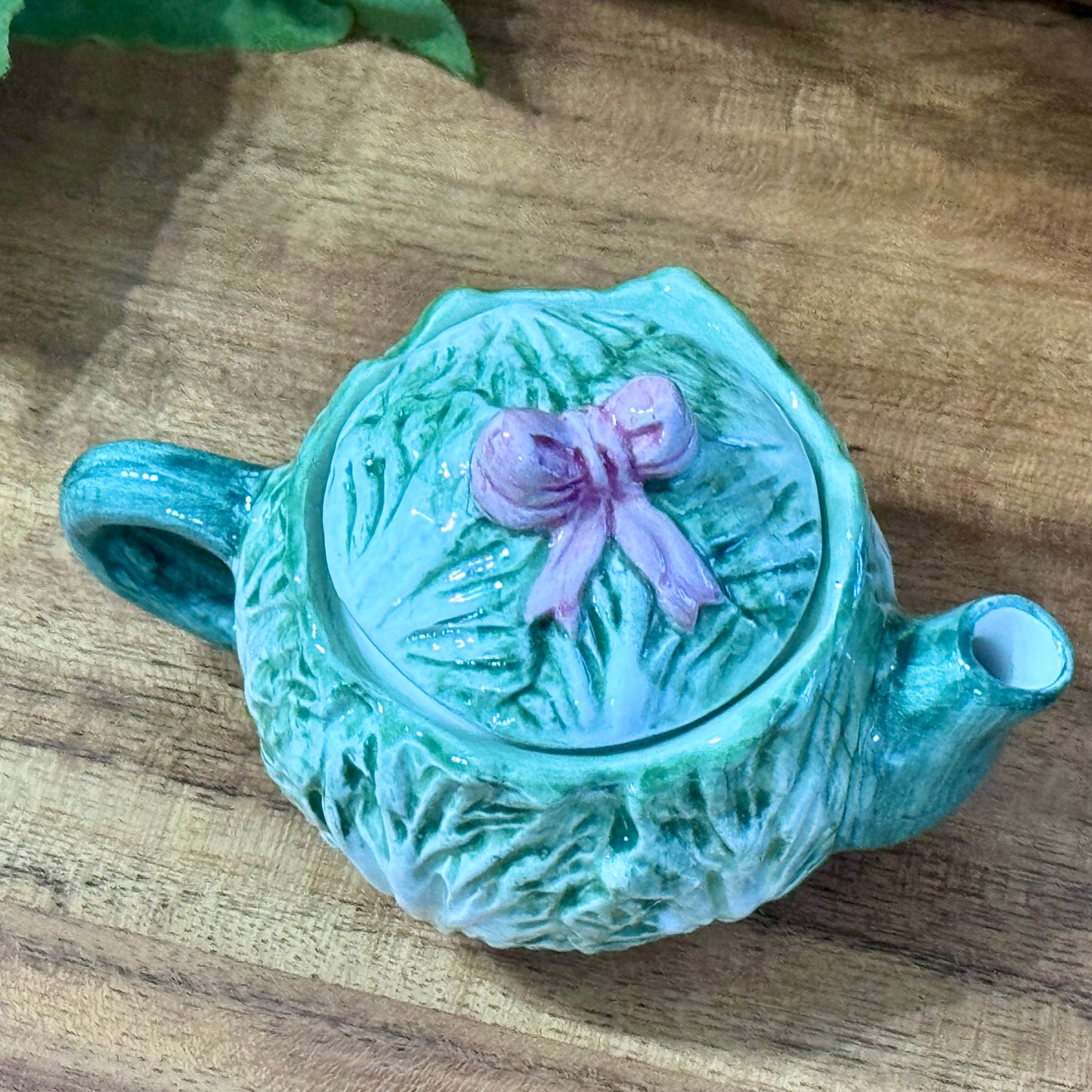 Russ Item No 15028 Miniture Cabbage Teapot