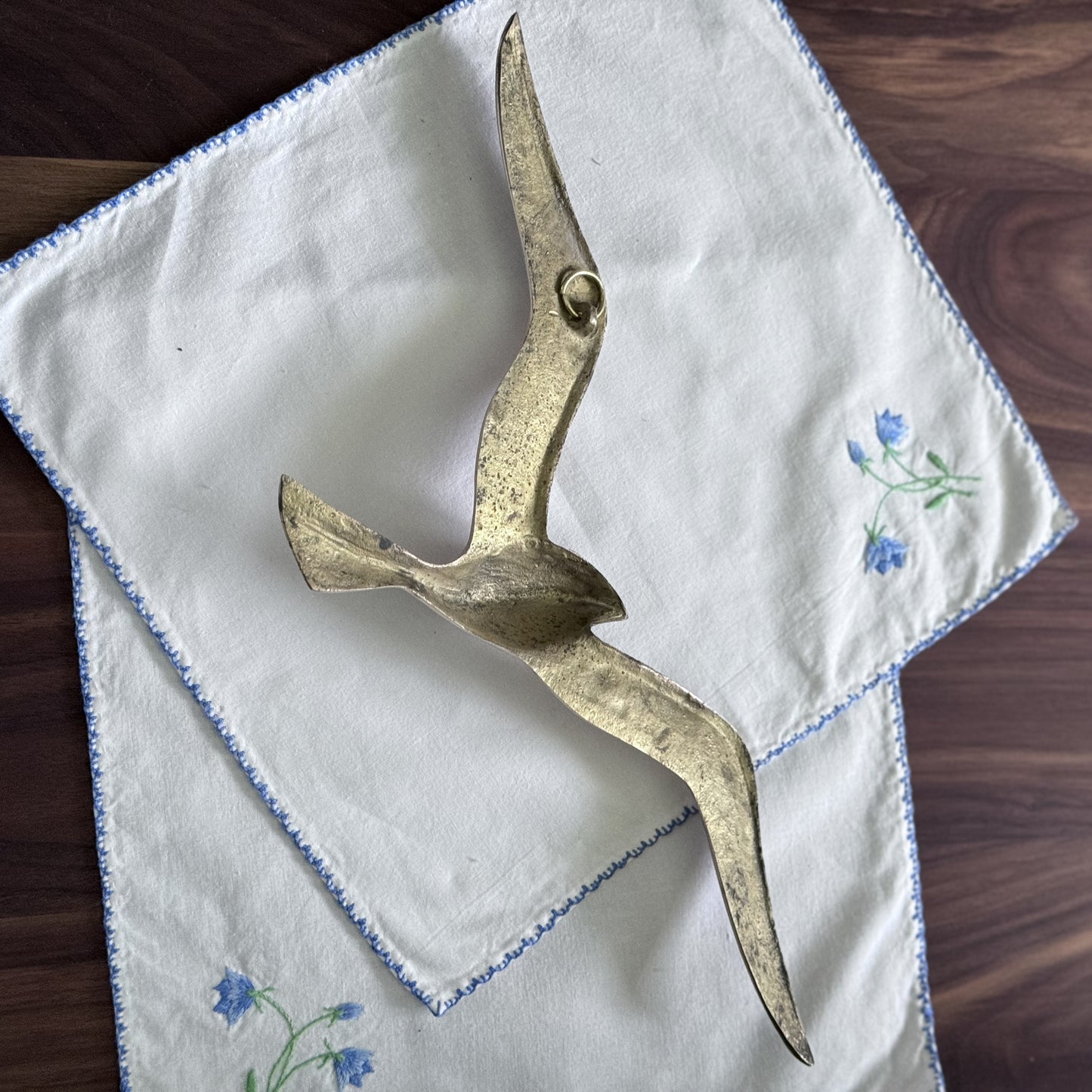 Wall Hanging Brass Seagull Bird