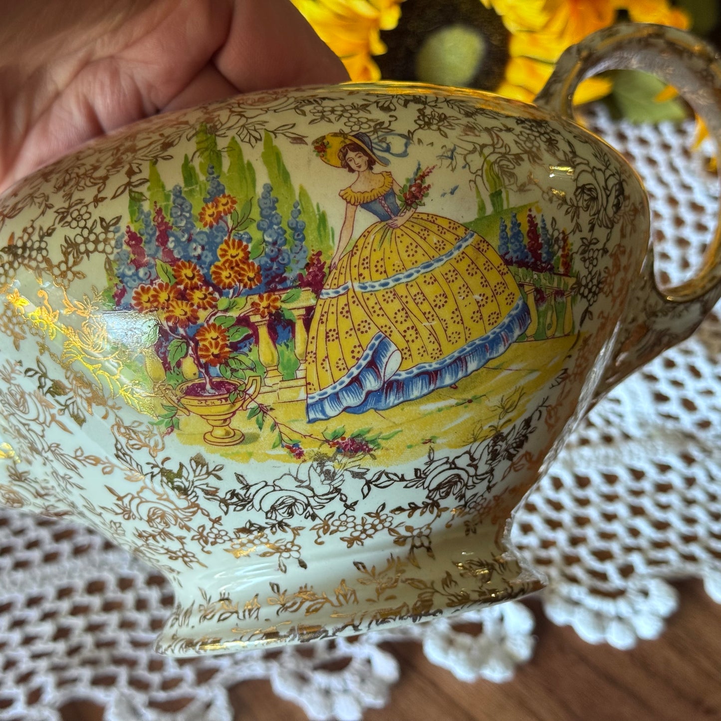 Empire Pottery Crinoline Lady Teapot