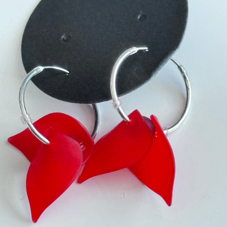 Sonia Ferland Earrings - Red Petals
