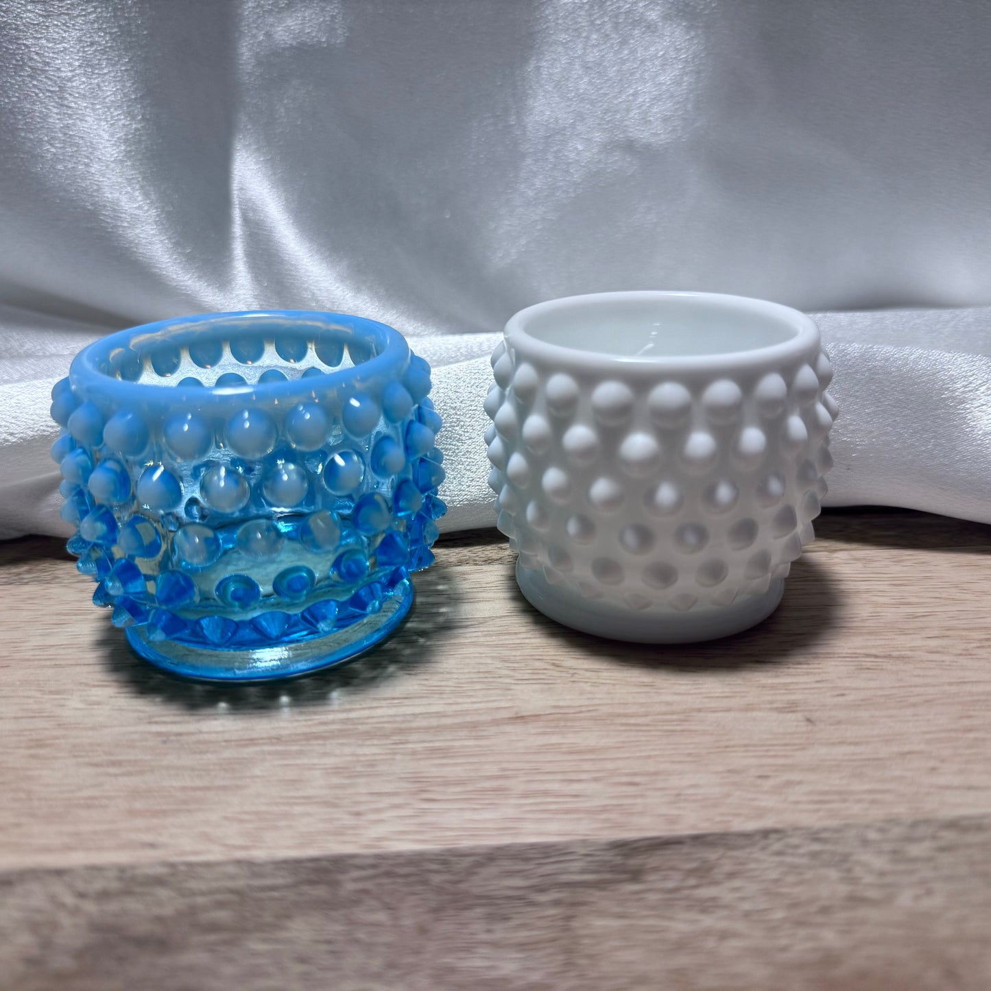 Fenton Hobnail Milk Glass Mustard Jar