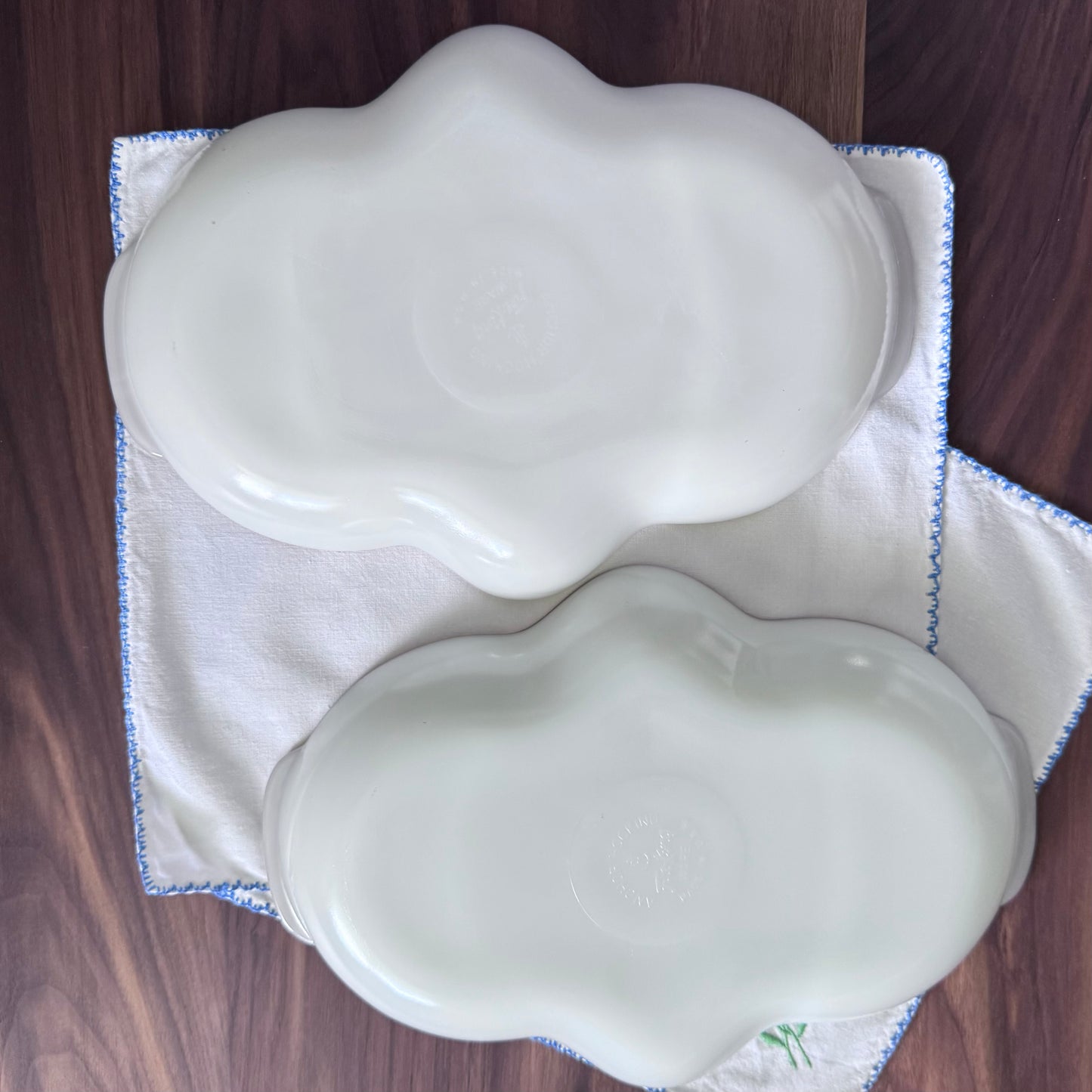 Anchor Hocking Milk Glass Pickle Dish