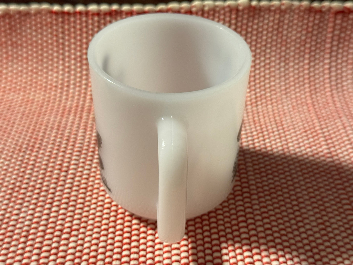 Glasbake Black/White Courting Couple Mug