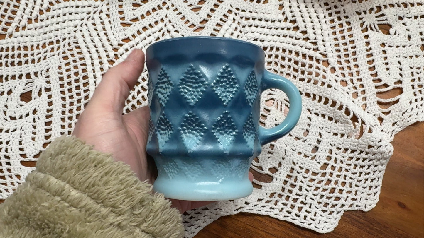 Vintage Anchor Hocking Fire-King 'Kimberly' Rainbow Mug Set