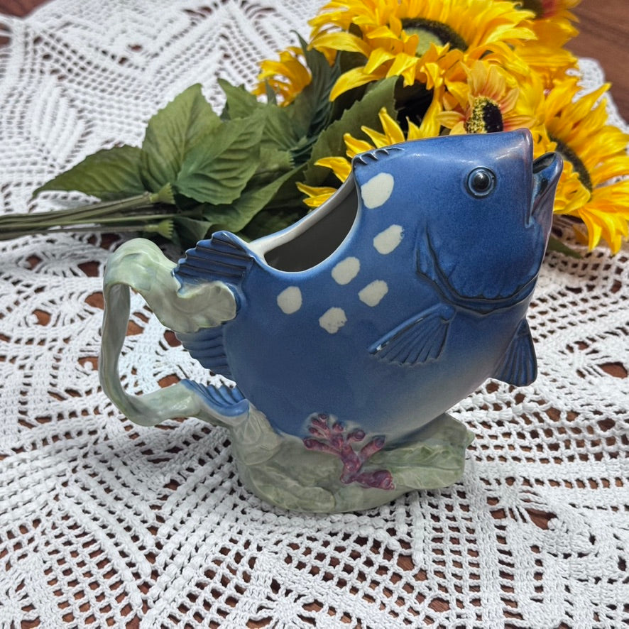 Takahashi Hand Painted Fish Teapot