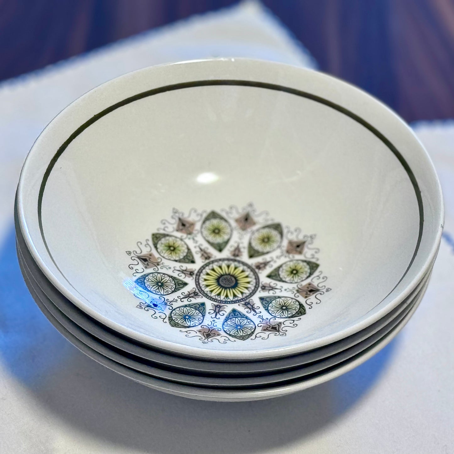'Paisley Green' Swinnertons Soup Bowls