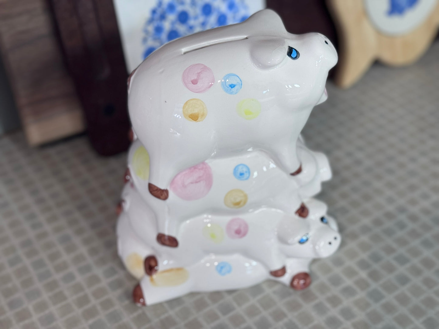 Stacked Pigs Piggy Bank