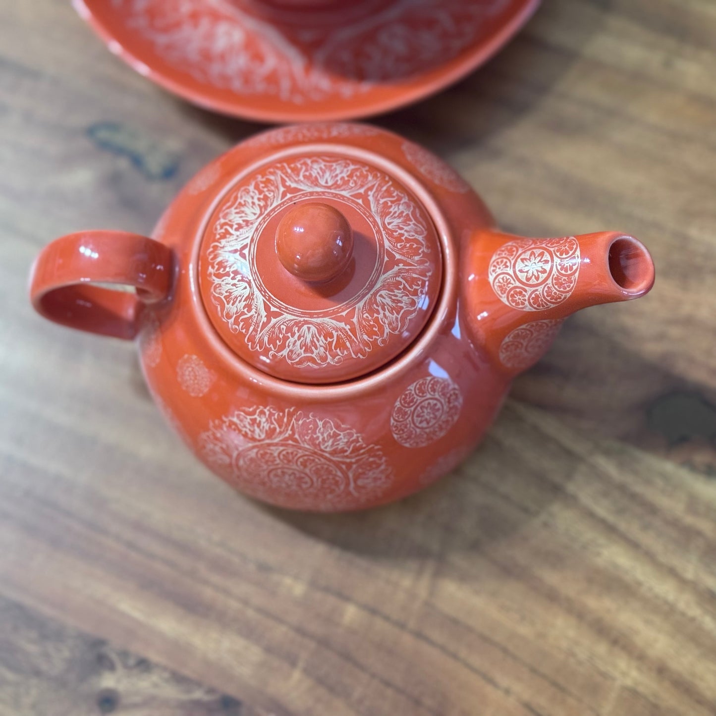 Teaopia Tea For One Orange Tea Set