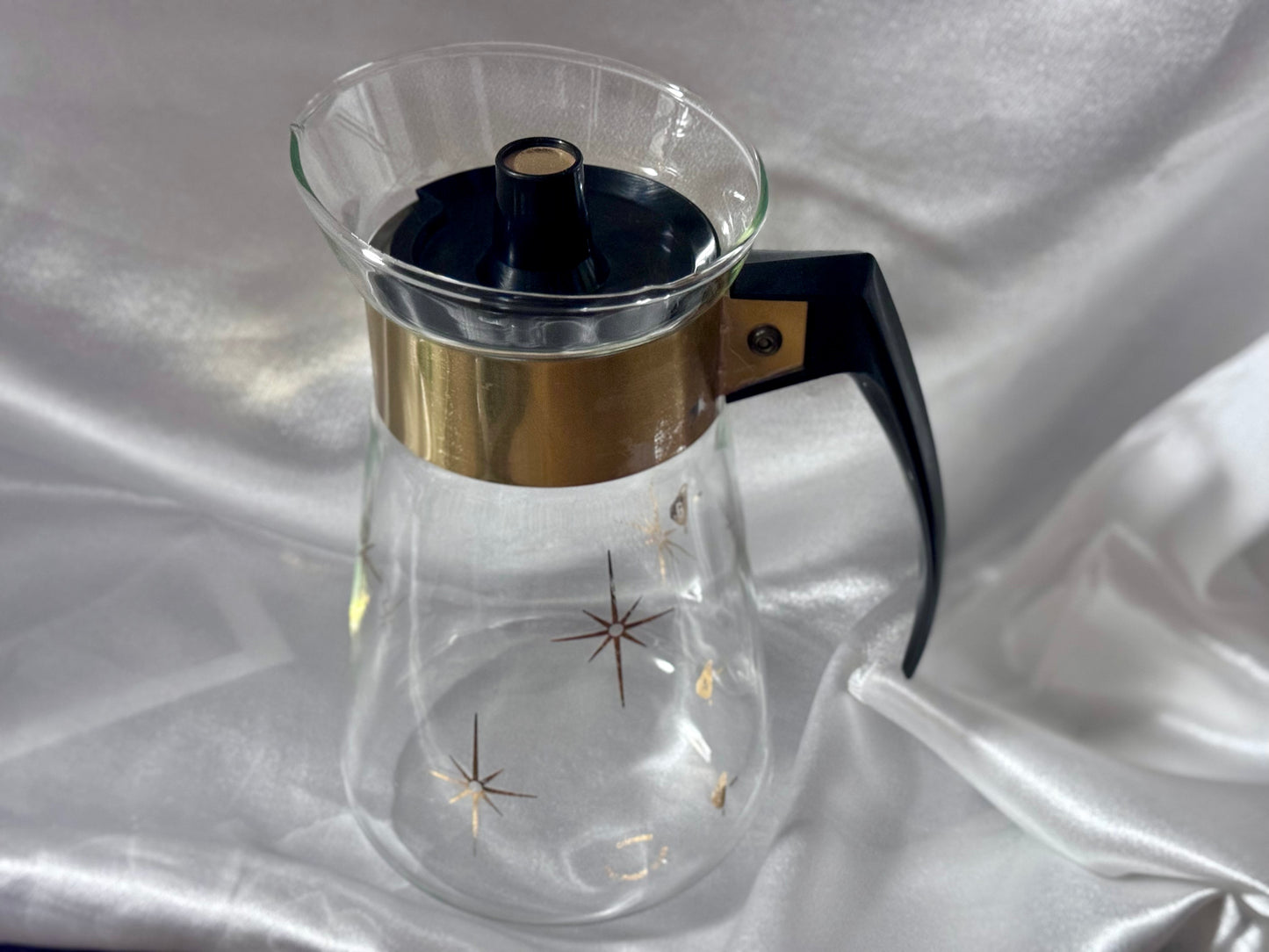 Corning Gold Atomic Starburst Coffee Carafe/Pot