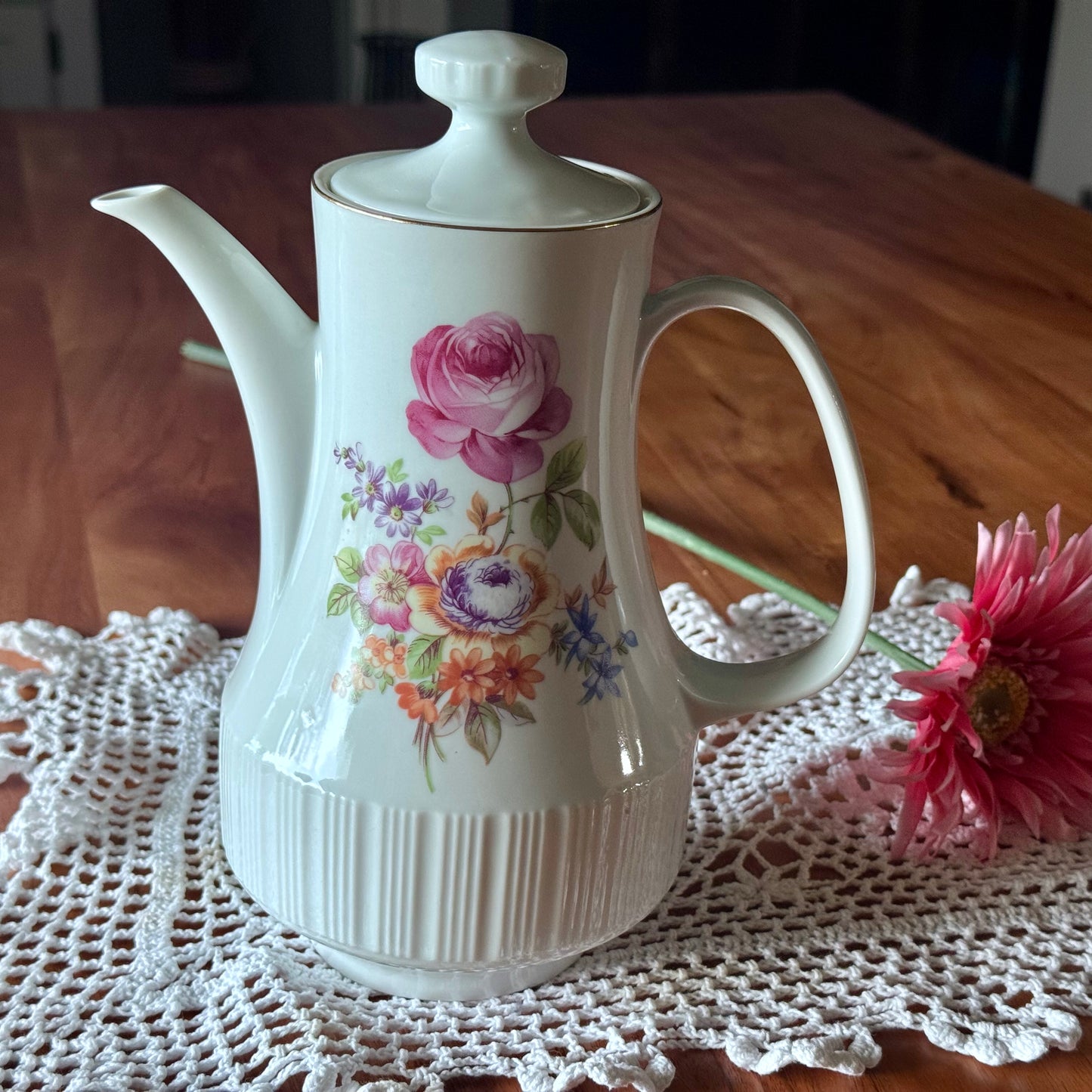 CP Floral Porcelain Teapot