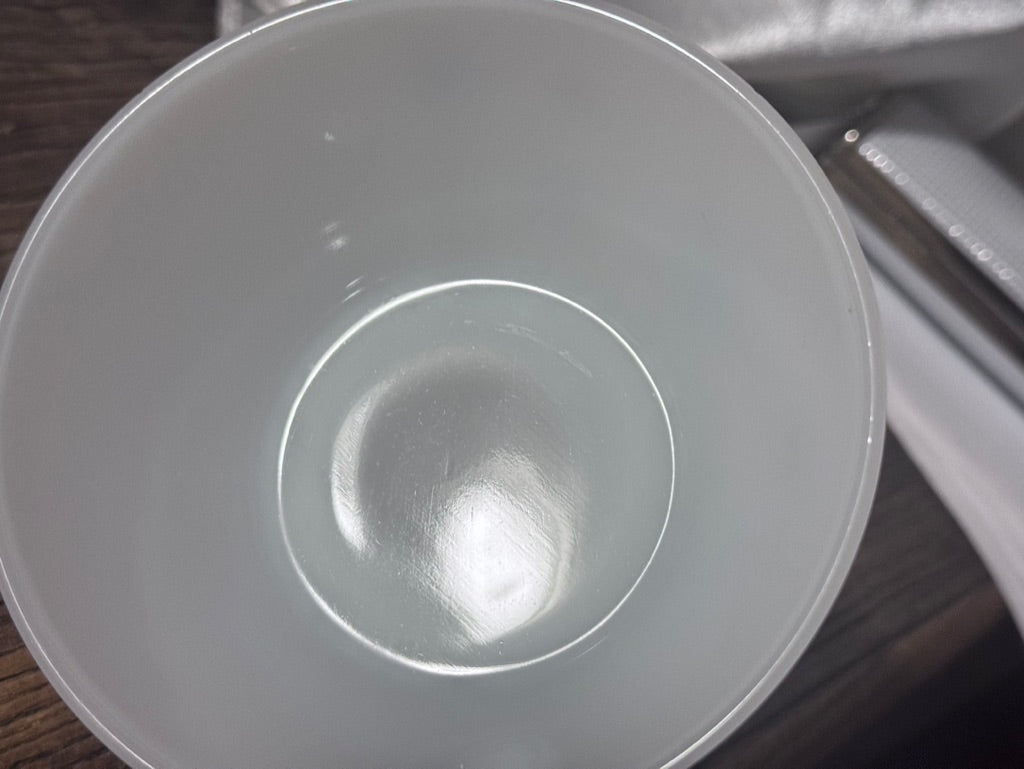 Glassbake Atomic Starburst Handled Soup Bowls