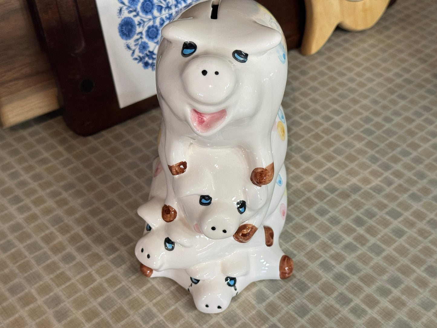 Stacked Pigs Piggy Bank