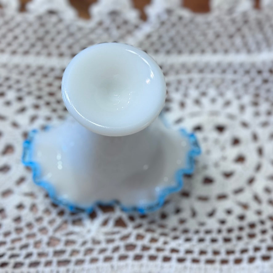 Small Fenton Milk Glass Vase