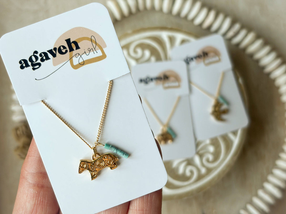 Folk Art Necklace: Elephant