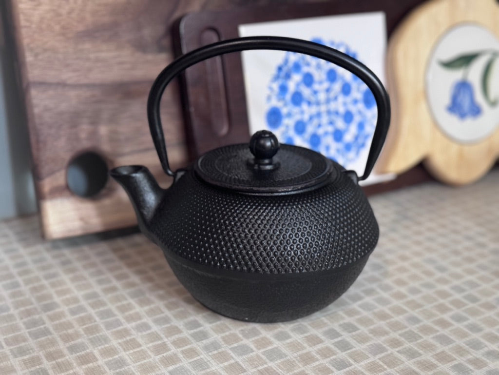 Black Cast Iron Tea Pot/Kettle