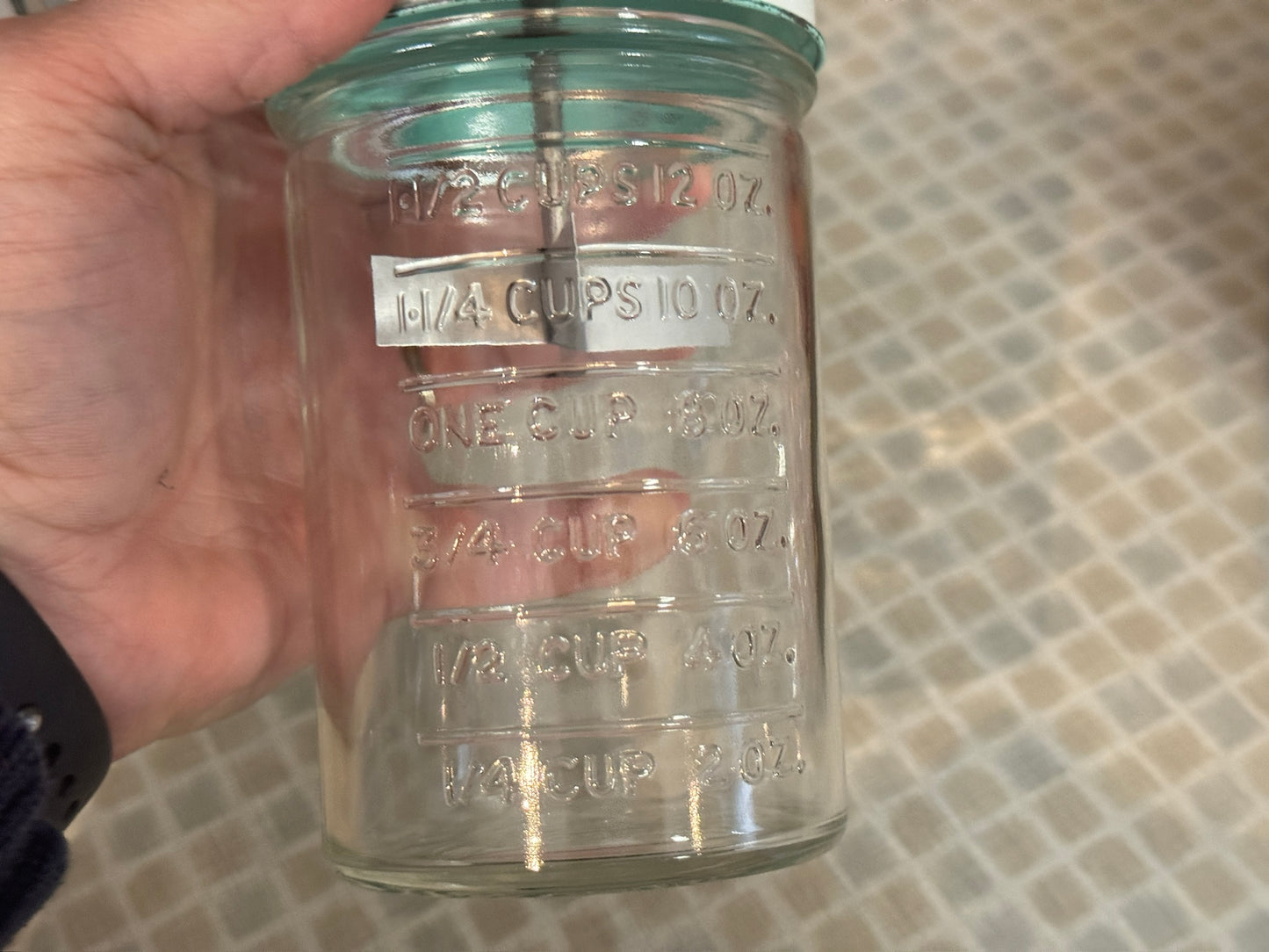 Vintage Androck Glass Hand Chopper