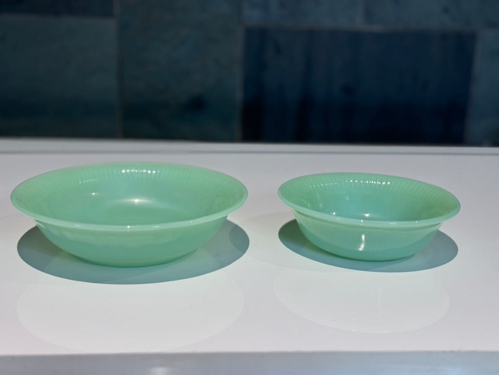 Fire King Jadeite "Jane Ray" Bowls