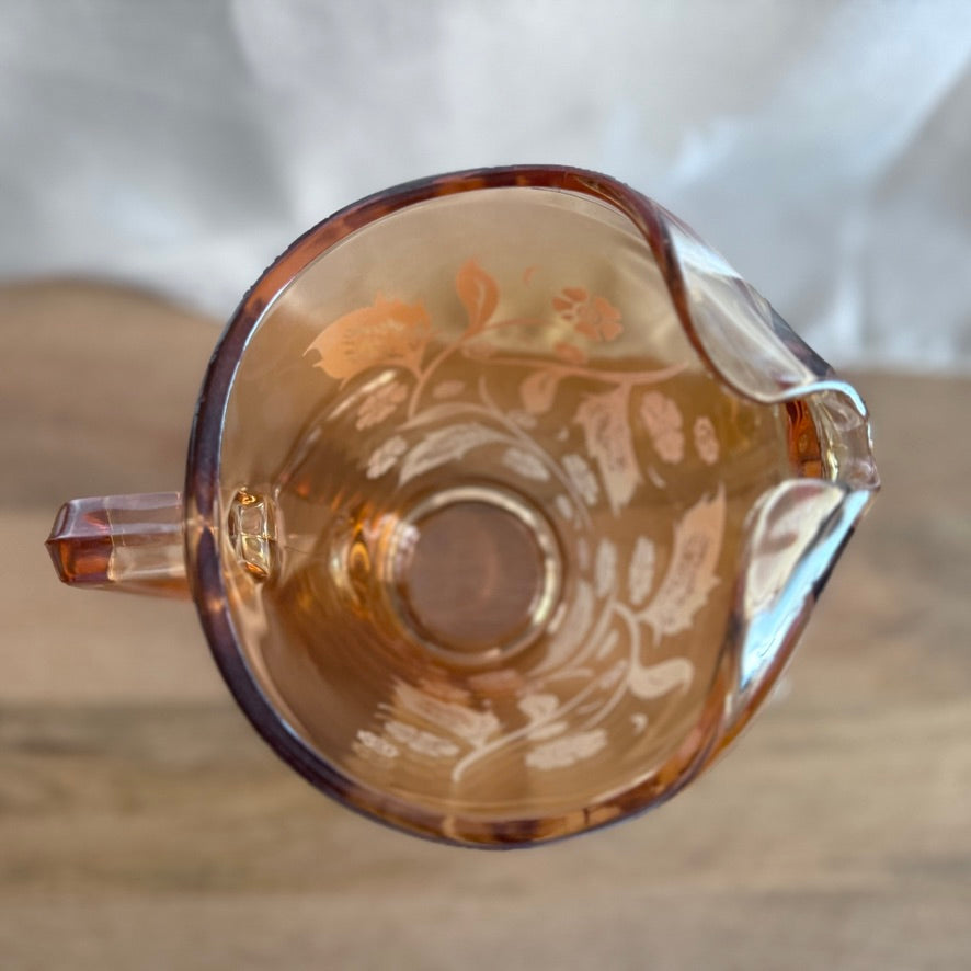 Jeannette Marigold Glass Pitcher