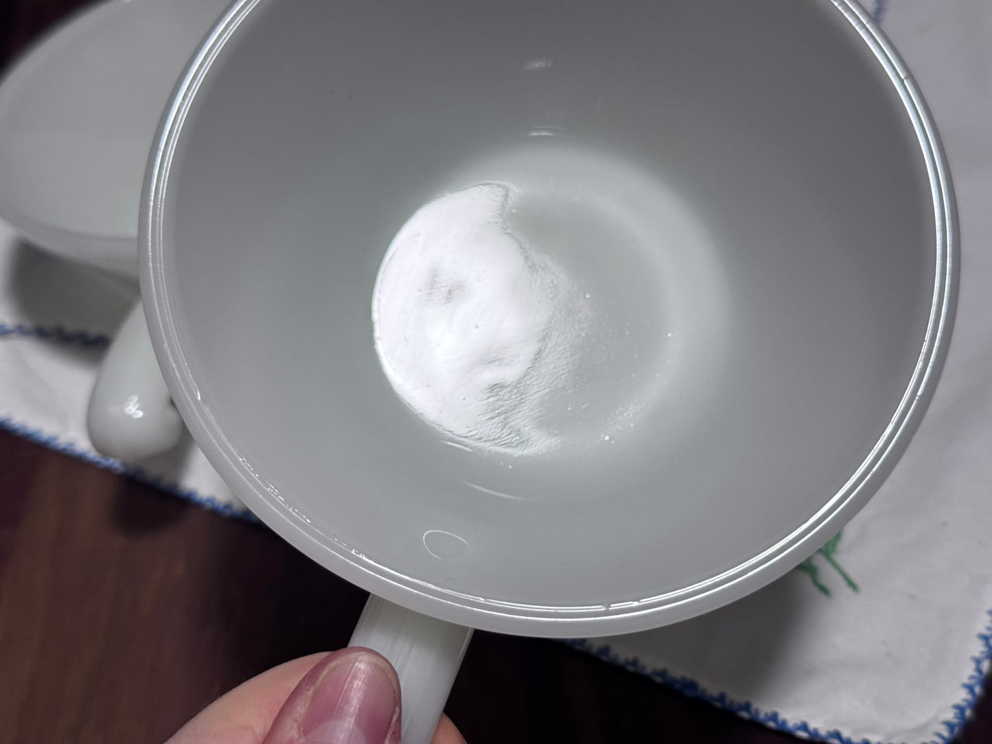 Anchor Hocking White Milk Glass Handled Bowls