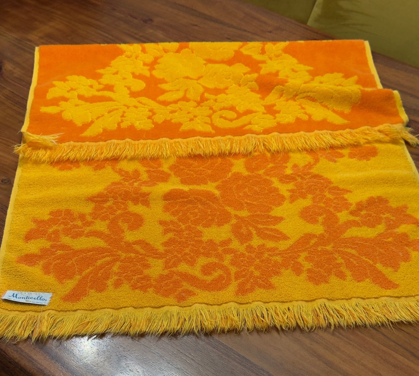 Orange Cannon Mills Co 'Monticello' Bath Towel