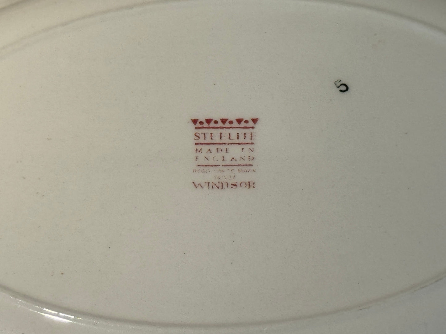 Vintage WINDSOR Steelite Ironstone Pink Transferware Platter
