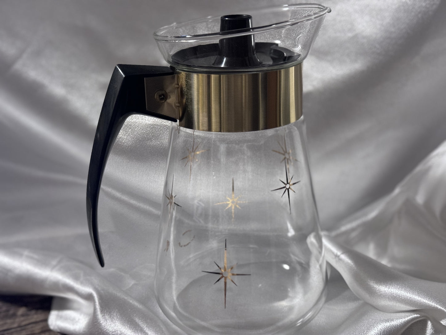 Corning Gold Atomic Starburst Coffee Carafe/Pot