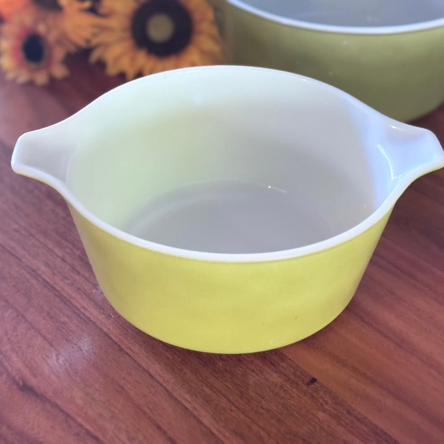 Pyrex Verde Green Casserole Dishes