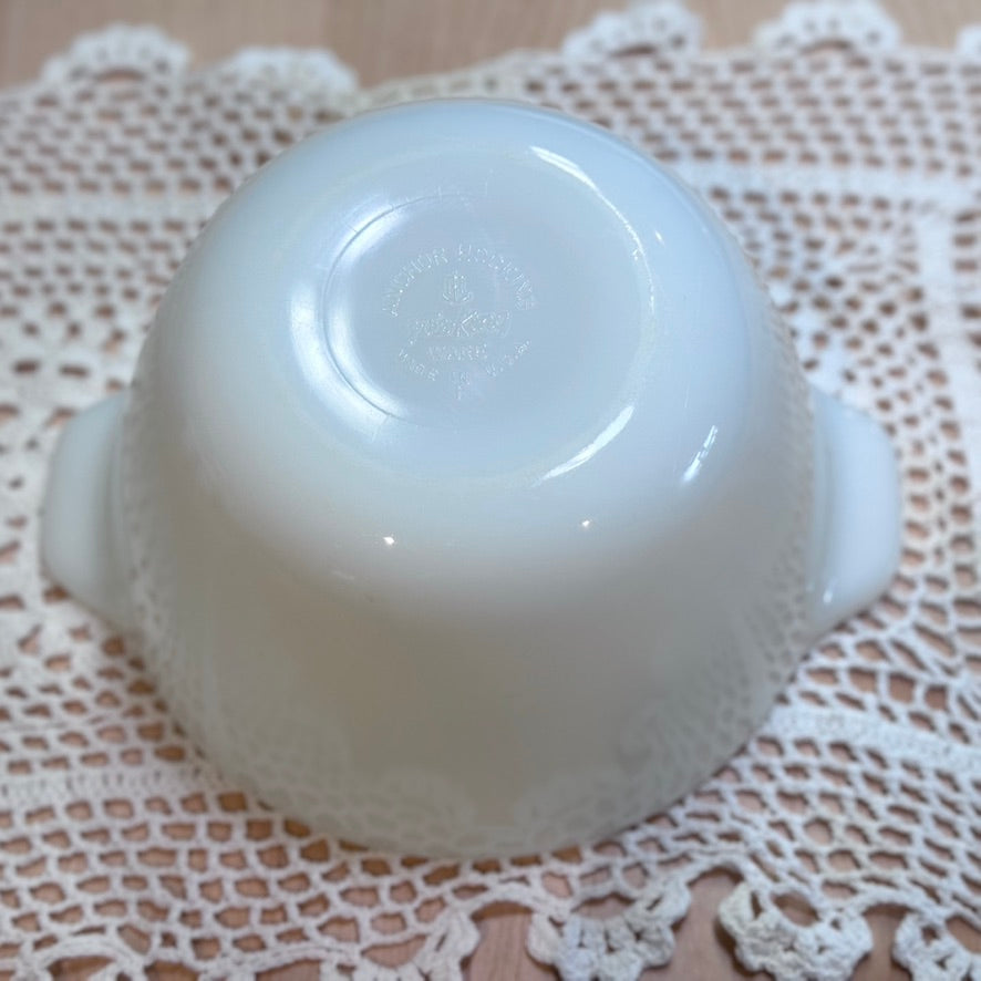 Anchor Hocking Fire King Milk Glass Mixing Bowl